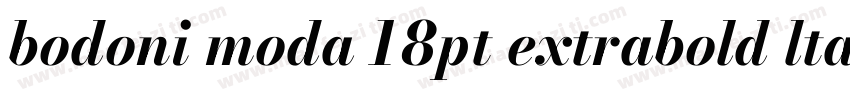 bodoni moda 18pt extrabold ltalic字体转换